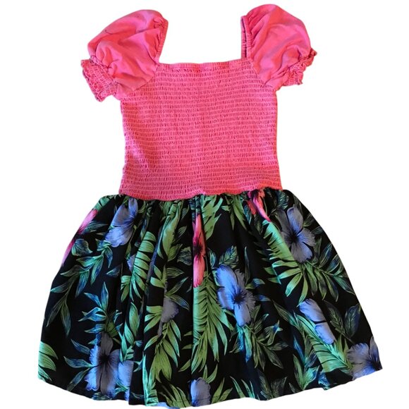 Handmade Party Dress Girls, Child's S-M: Upcycled Kids Clothes Swishy Ruffles - Picture 2 of 6